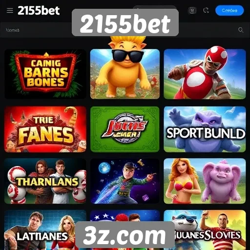 Análise da variedade de jogos disponíveis na 2155bet